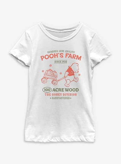 Disney Winnie The Pooh Poohs Farm Youth Girls T-Shirt