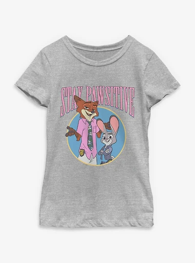 Disney Zootopia Pawsitive Youth Girls T-Shirt