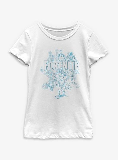 Fortnite Squad Outline Youth Girls T-Shirt