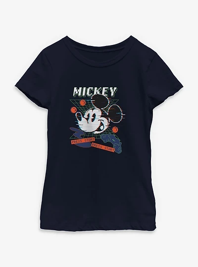 Disney Mickey Mouse Press Start Youth Girls T-Shirt
