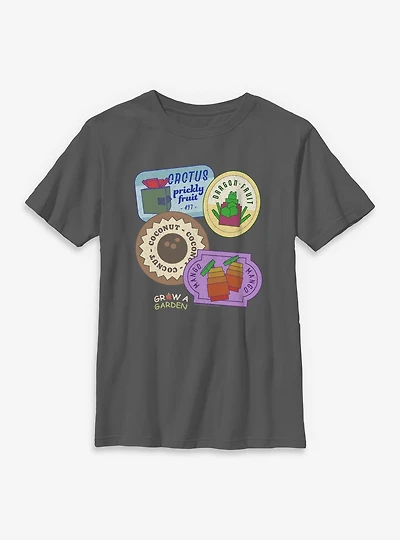 Grow A Garden Fruit Labels Youth T-Shirt