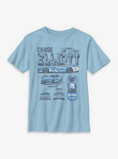 Nascar Chase Elliot Car Diagram Youth T-Shirt