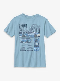 Nascar Chase Elliot Car Diagram Youth T-Shirt