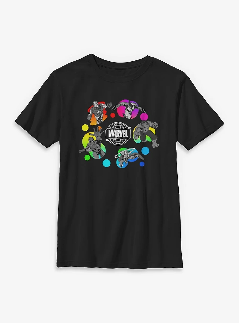 Marvel Neon Heroes Youth T-Shirt