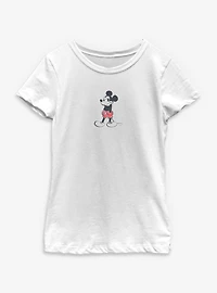 Disney Mickey Mouse Serious Look Youth Girls T-Shirt