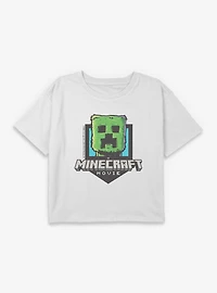 Minecraft Movie Zombie Character Youth Girls Boxy Crop T-Shirt