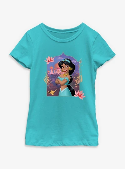 Disney Aladdin Jasmine Adventure Awaits Youth Girls T-Shirt
