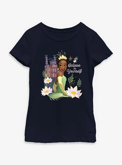 Disney Princess And The Frog Believe Yourself Youth Girls T-Shirt