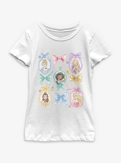Disney Princesses Multi Bow Youth Girls T-Shirt