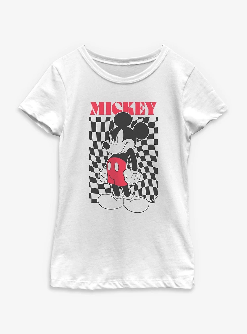 Disney Mickey Mouse Check Me Out Youth Girls T-Shirt
