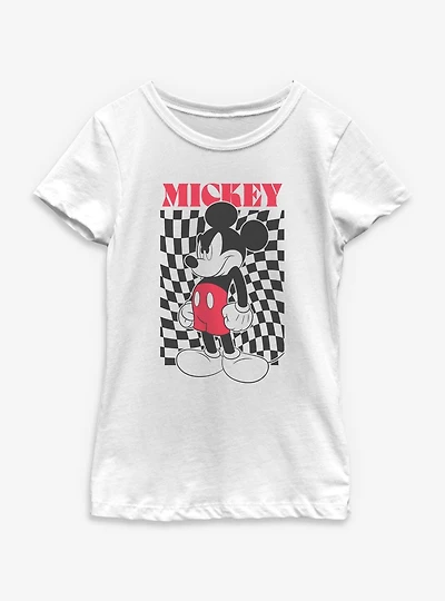 Disney Mickey Mouse Check Me Out Youth Girls T-Shirt