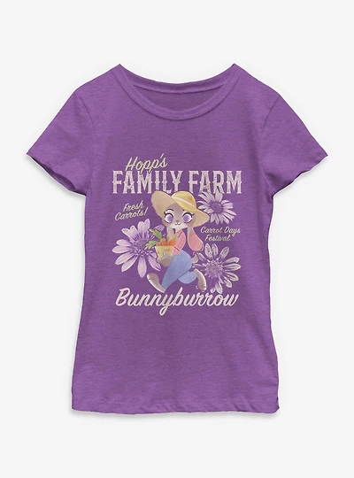 Disney Zootopia Family Farm Youth Girls T-Shirt