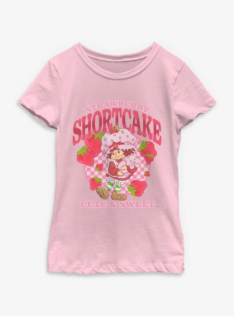 Strawberry Shortcake Cute And Sweet Youth Girls T-Shirt