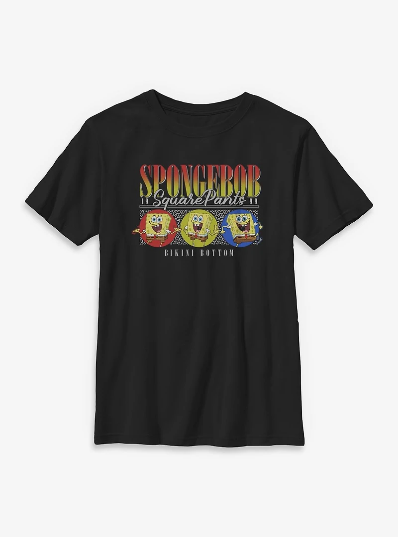 Spongebob Squarepants Expressions Bikini Bottom Youth T-Shirt