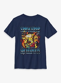 Spongebob Squarepants Flames Youth T-Shirt