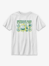 Spongebob Squarepants Mermaid Man & Barnacle Boy Youth T-Shirt