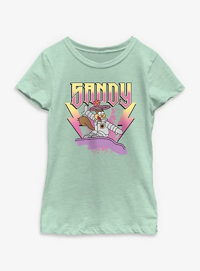 Spongebob Squarepants Sandy Rockstar Youth Girls T-Shirt