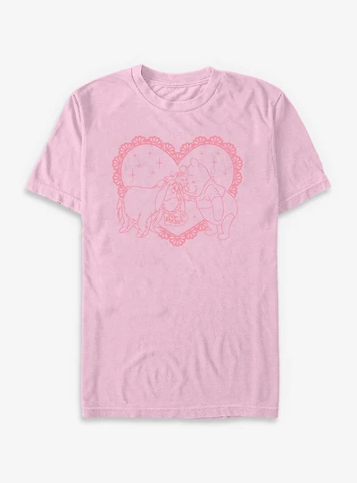 Disney Winnie The Pooh & Eeyore Heart For Garment Dye T-Shirt