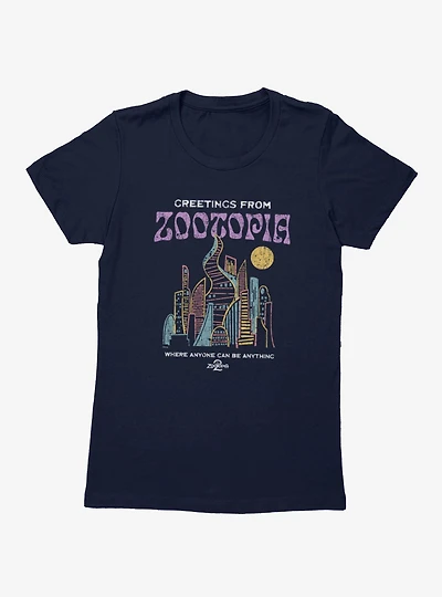 Disney Zootopia 2 Greeting From Womens T-Shirt Hot Topic Exclusive