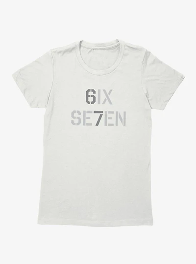 Six Seven Stencil Womens T-Shirt