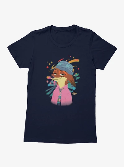 Disney Zootopia 2 Cosmic Nick Wilde Womens T-Shirt