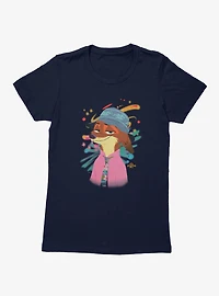 Disney Zootopia 2 Cosmic Nick Wilde Womens T-Shirt