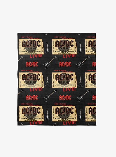 AC/DC Rock On Beach Towel for Two