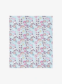 Gabby's Dollhouse Pandy Paws 50x60" Silk Touch Throw Blanket