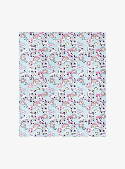 Gabby's Dollhouse Pandy Paws 60x80" Silk Touch Throw Blanket