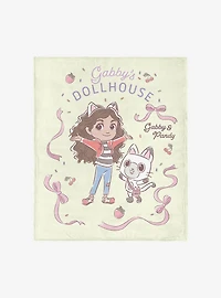 Gabby's Dollhouse Gabby and Pandy 60x80" Silk Touch Throw Blanket