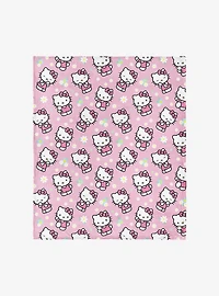 Hello Kitty Flower Power Silk Touch Throw Blanket