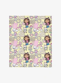 Gabby's Dollhouse It's Meow Time 40x50" Silk Touch Throw Blanket