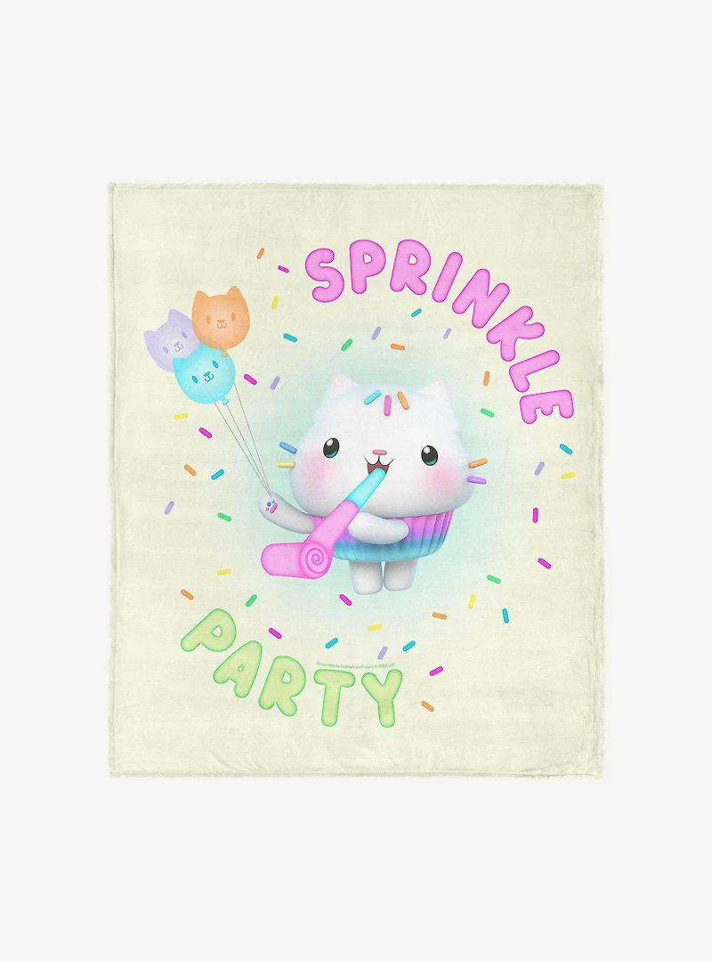 Gabby's Dollhouse Sprinkle Party 40x50" Silk Touch Throw Blanket