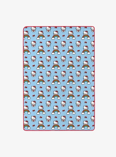 Hello Kitty Clouds and Bows 60x90" Cloud Throw Blanket