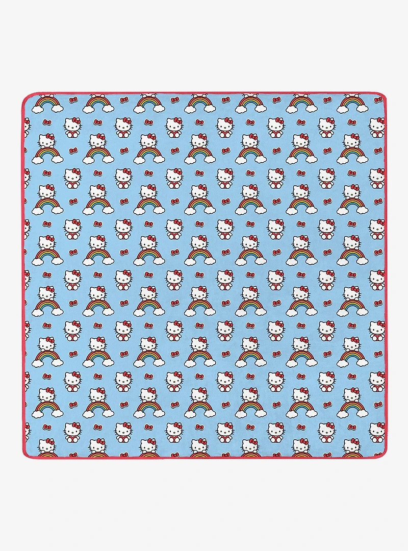 Hello Kitty Clouds and Bows 90x90" Cloud Throw Blanket