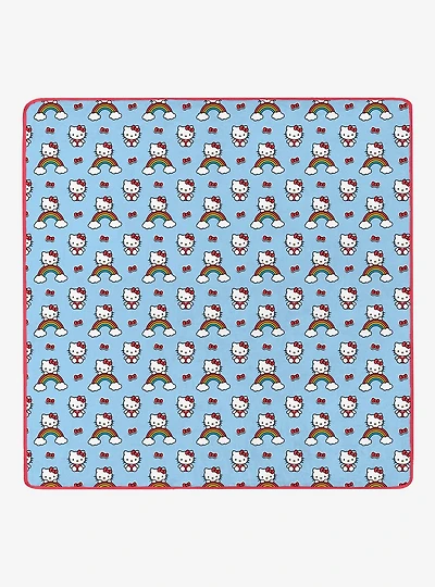 Hello Kitty Clouds and Bows 90x90" Cloud Throw Blanket