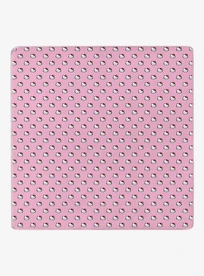 Hello Kitty Cute Little Bows 90x90" Cloud Throw Blanket