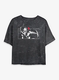 Universal Monsters Monster Superlatives Womens Mineral Wash Crop T-Shirt