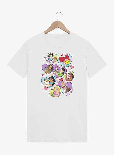 Disney Princesses Pets And Hearts T-Shirt