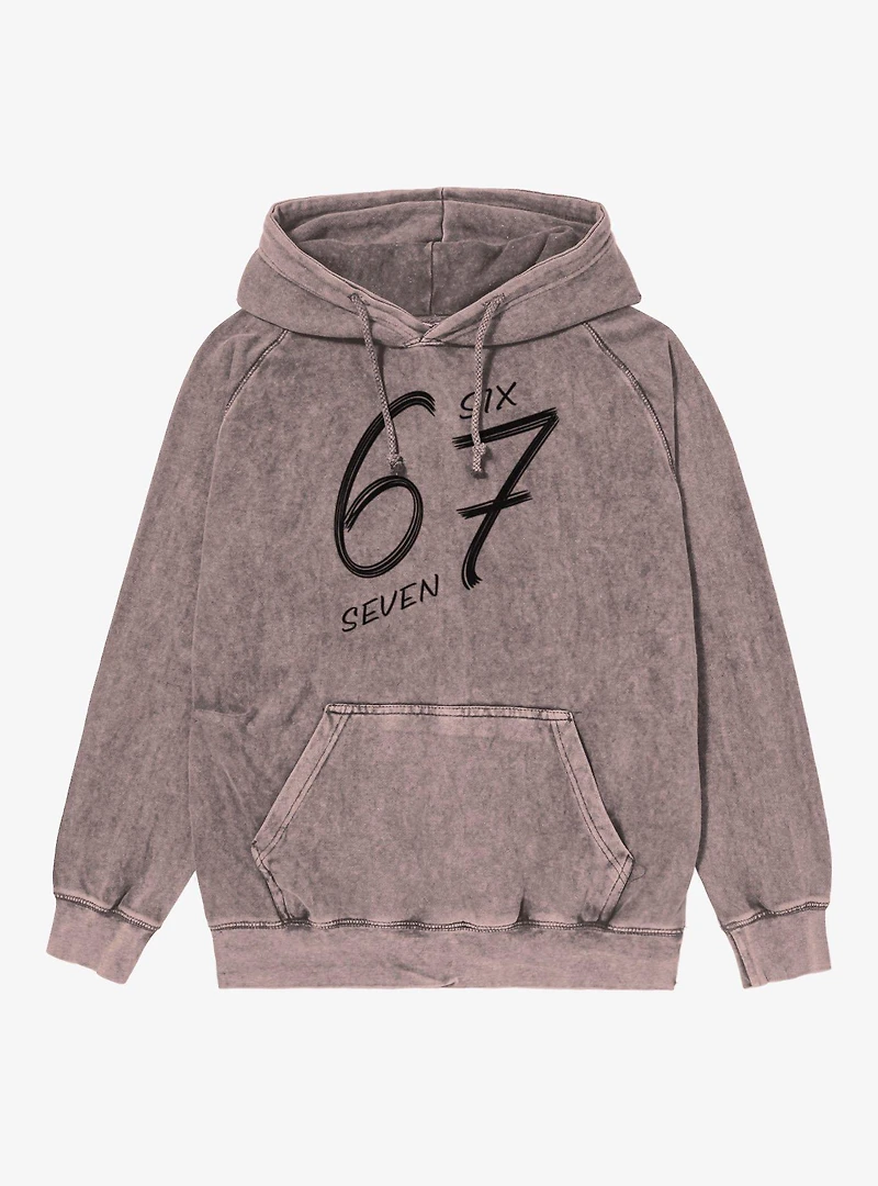 Six Seven Mineral Wash Hoodie