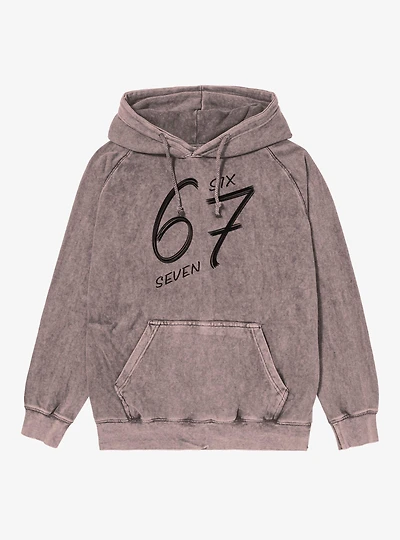 Six Seven Mineral Wash Hoodie