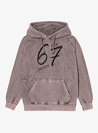 Six Seven Mineral Wash Hoodie