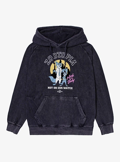Disney Zootopia 2 Not On Our Watch Mineral Wash Hoodie