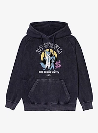 Disney Zootopia 2 Not On Our Watch Mineral Wash Hoodie