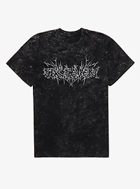 Six Seven Metal Band Logo Mineral Wash T-Shirt