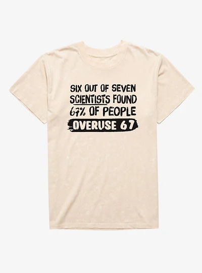 Overuse 6 7 Mineral Wash T-Shirt