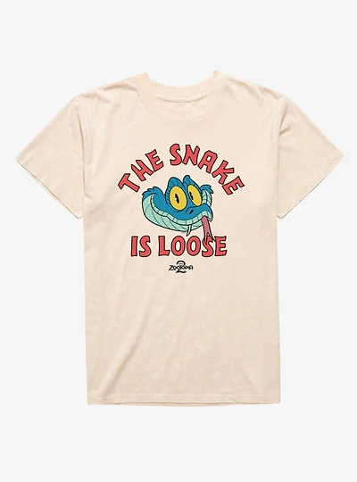 Disney Zootopia 2 Snake Is Loose Mineral Wash T-Shirt