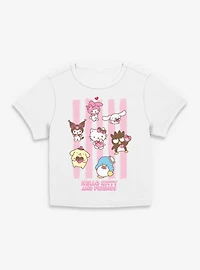 Sanrio Hello Kitty Stripes And Friends Womens Baby T-Shirt