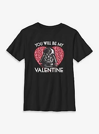 Star Wars Darth Vader You Will Be My Valentine Youth T-Shirt