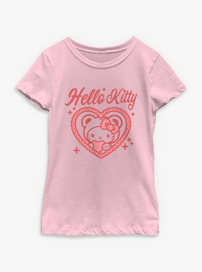 Sanrio Hello Kitty Valentine Heart Youth Girls T-Shirt